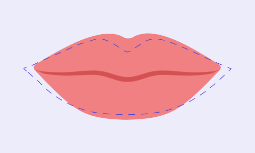 Round lips shape